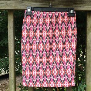 Body con geo print skirt